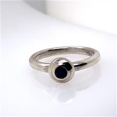 James Avery Synthetic Sapphire Sterling Silver Rememberance Ring